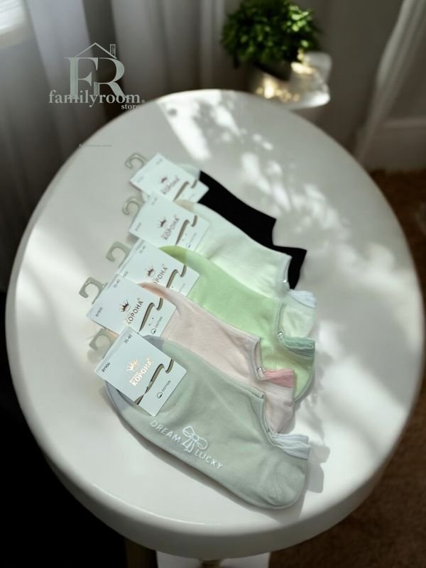 Шкарпетки демісезонні "Корона" | • Dream Lucky  • ультра - короткі• | Розмір: 36-41