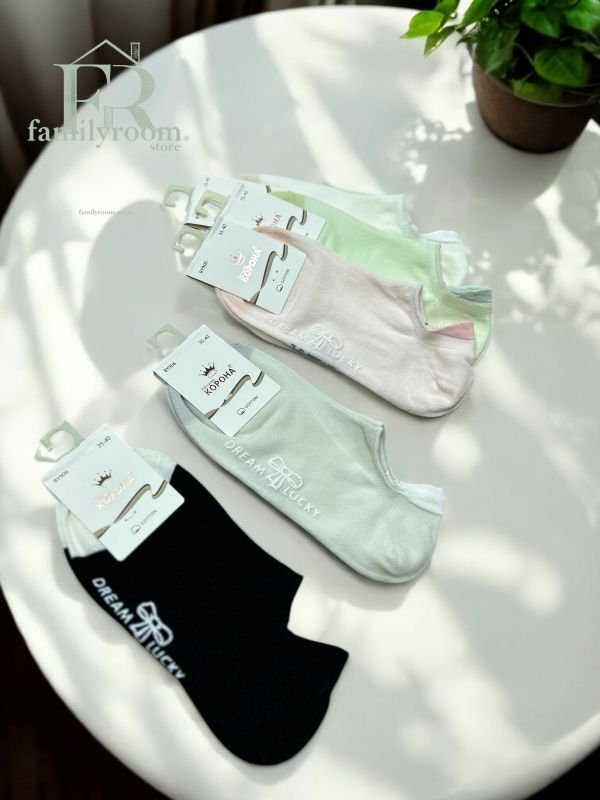 Шкарпетки демісезонні "Корона" | • Dream Lucky  • ультра - короткі• | Розмір: 36-41