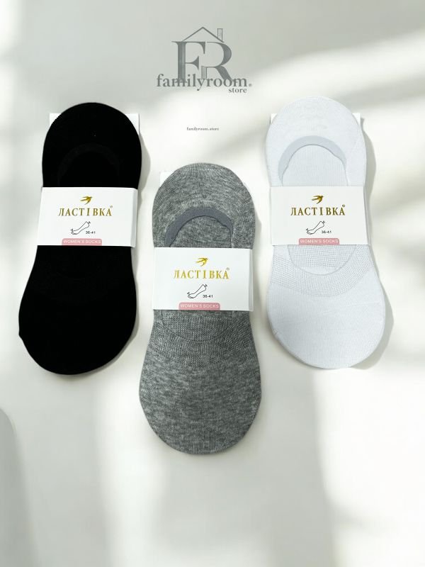 Сліди літні| • Із силіконом • Білі|Розмір: 36-41 | Арт. 739