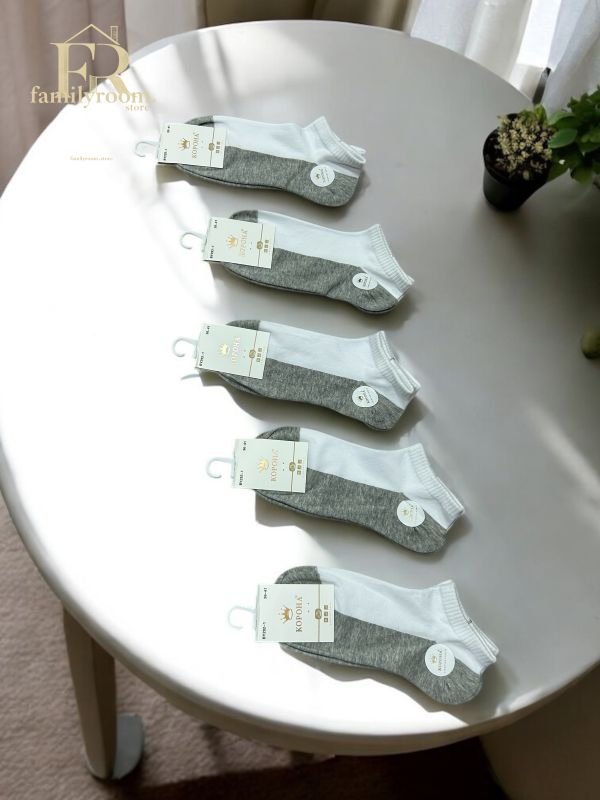 Шкарпетки демісезонні "Корона" | • Сірий низ •Короткі•| Розмір: 36-41