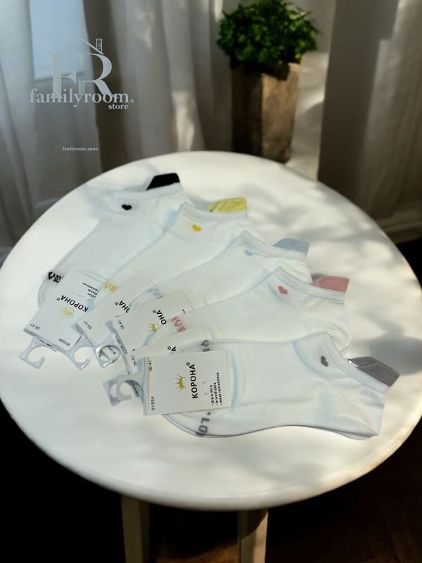 Шкарпетки літні "Корона" | • Сітка (бамбук)  •Короткі•| Розмір: 36-41