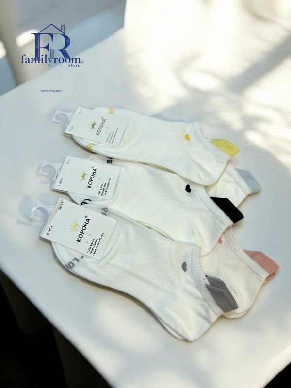 Шкарпетки літні "Корона" | • Сітка (бамбук)  •Короткі•| Розмір: 36-41