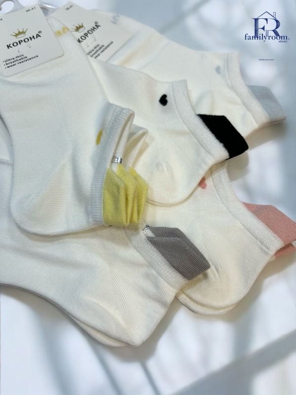 Шкарпетки літні "Корона" | • Сітка (бамбук)  •Короткі•| Розмір: 36-41