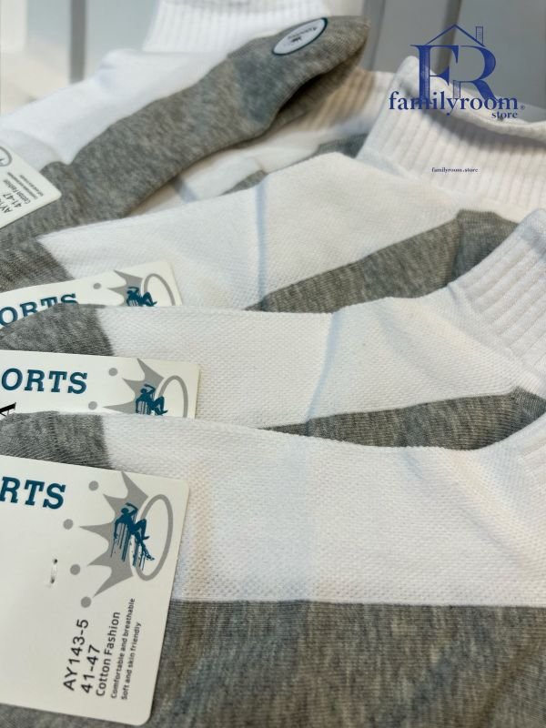 Шкарпетки літні "Корона" | • Короткі• Сітка • Сірий низ | Розмір: 41-47