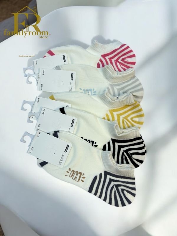 Шкарпетки демісезонні "Корона" | • Зебра • ультракороткі• | Розмір: 36-41