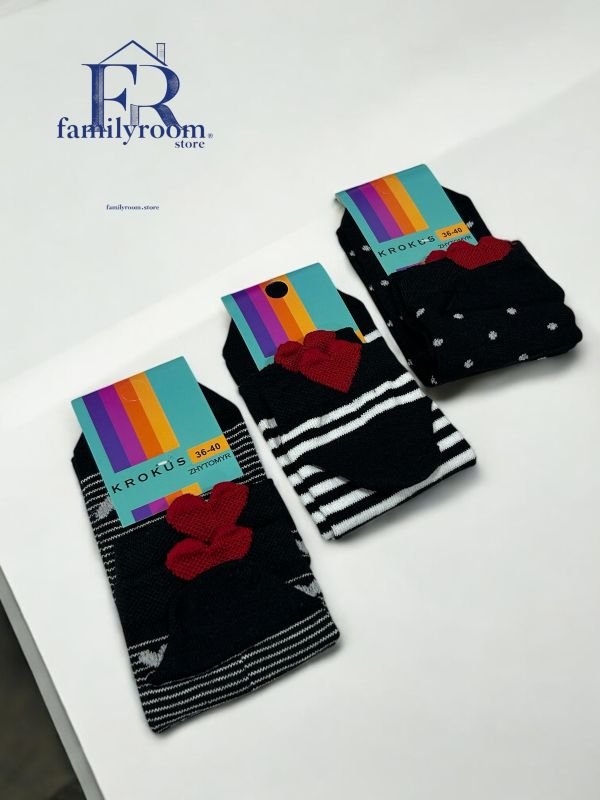 Шкарпетки демісезонні "Крокус" | • П`ята серце • Короткі• | Розмір: 36-40 — Арт. 12-771-21 —