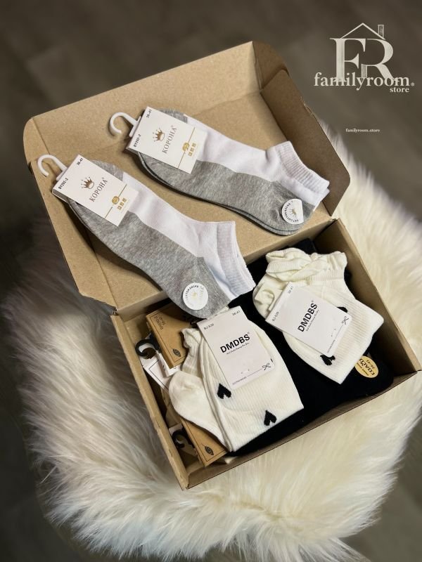 Бокс жіночих шкарпеток | 10 пар • Розмір 36-41 • | №1 