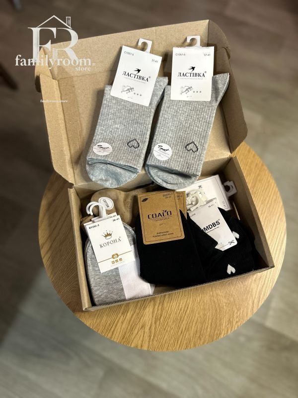 Бокс жіночих шкарпеток | 10 пар • Розмір 36-41 • | №2