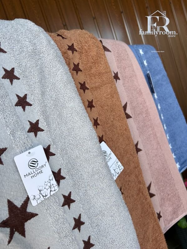 Рушник | Махровий, 160×80 • Зірковий візерунок